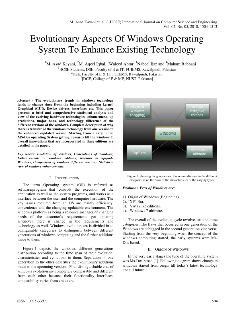 windows operating system research paper