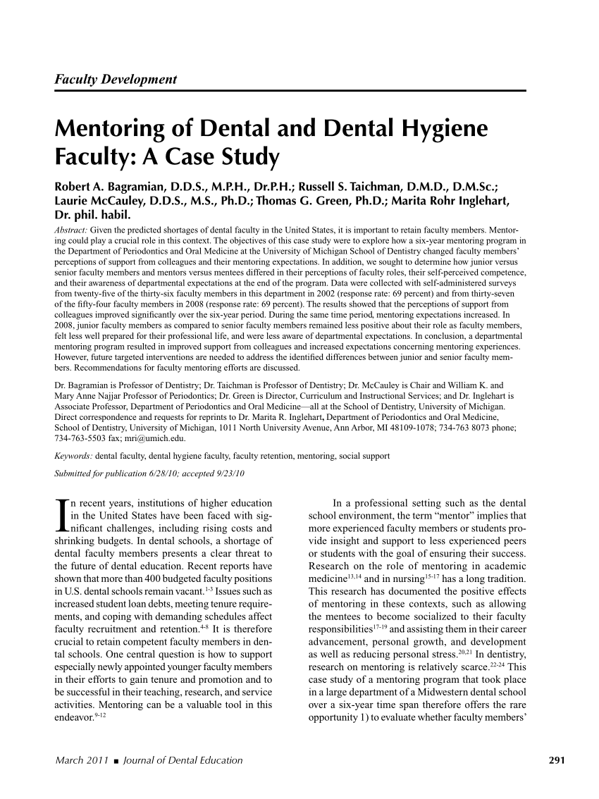 dental hygiene case study