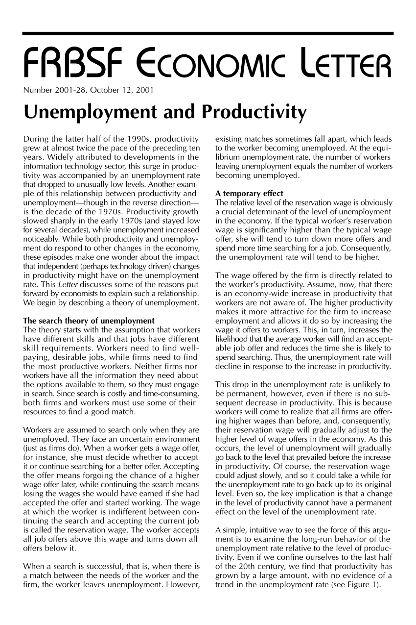 research works on unemployment