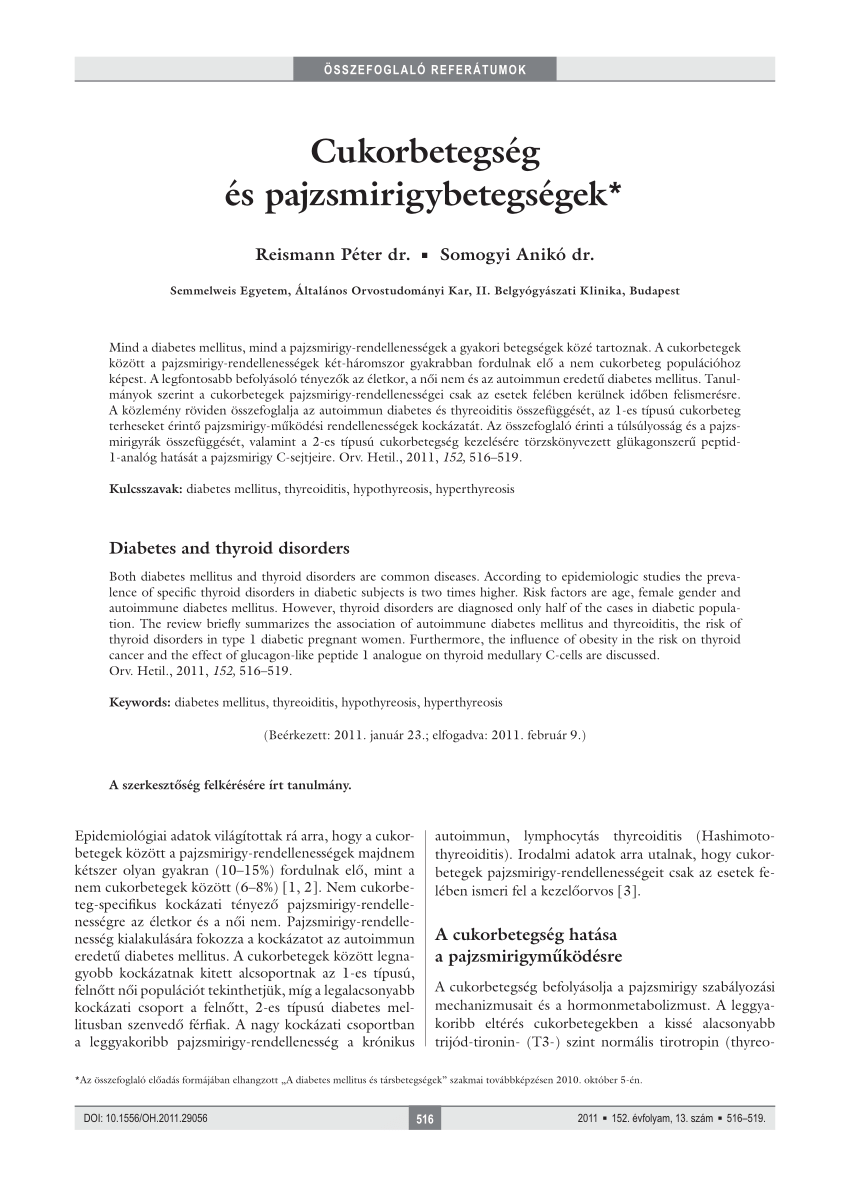Az inzulinkezelés modern szemlélete - PDF Ingyenes letöltés