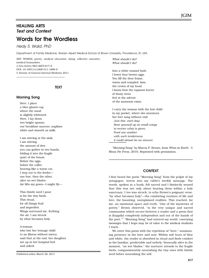 (PDF) Words for the Wordless