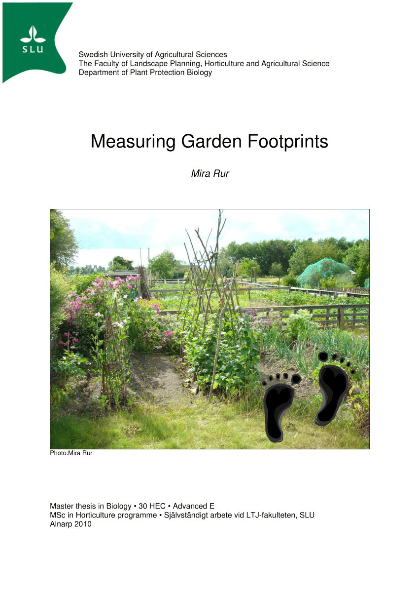 PDF) Measuring Garden Footprints