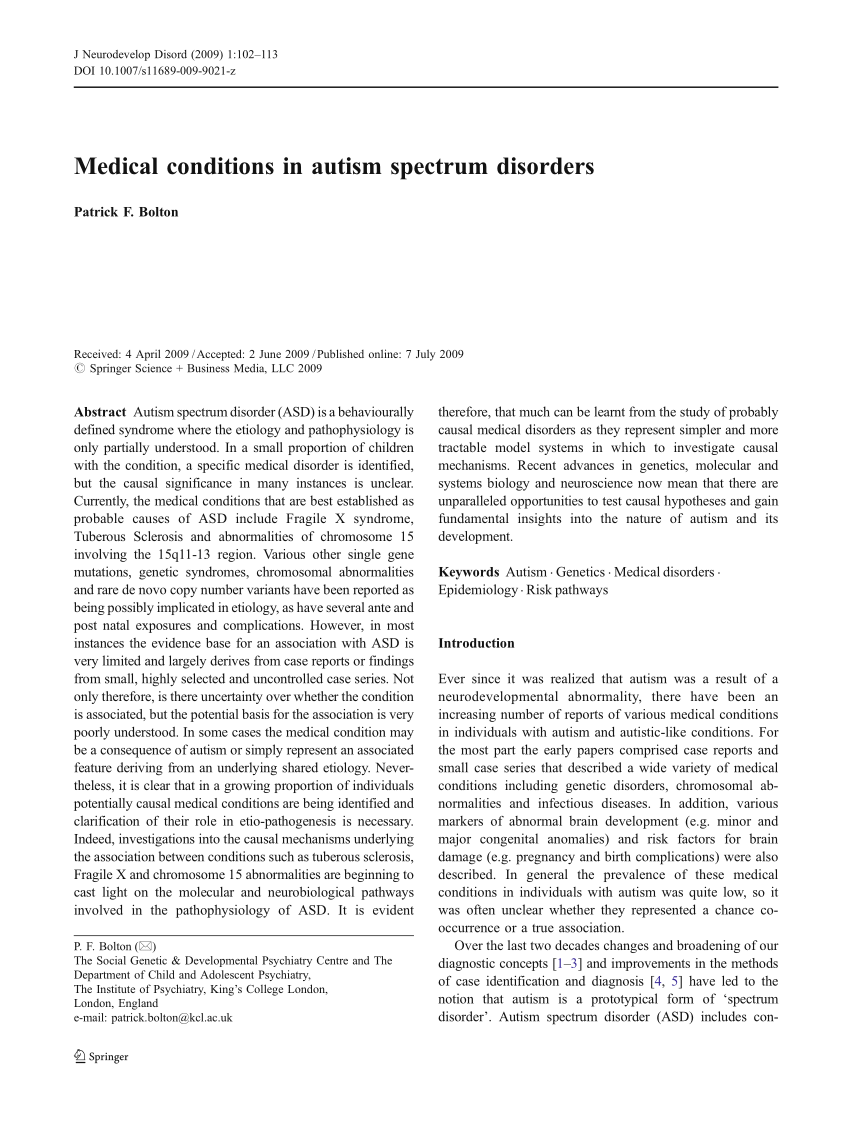 research in autism spectrum disorders journal
