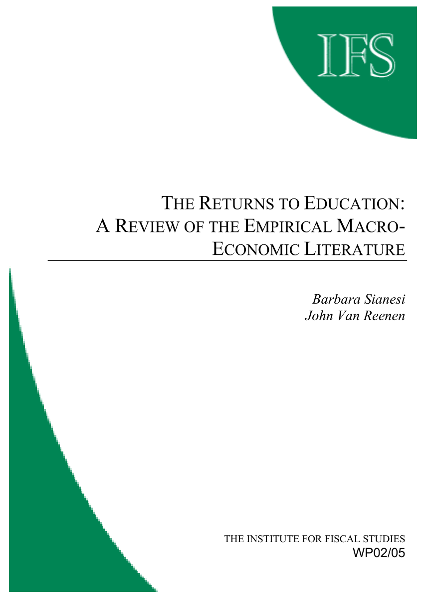 the review of economic literature