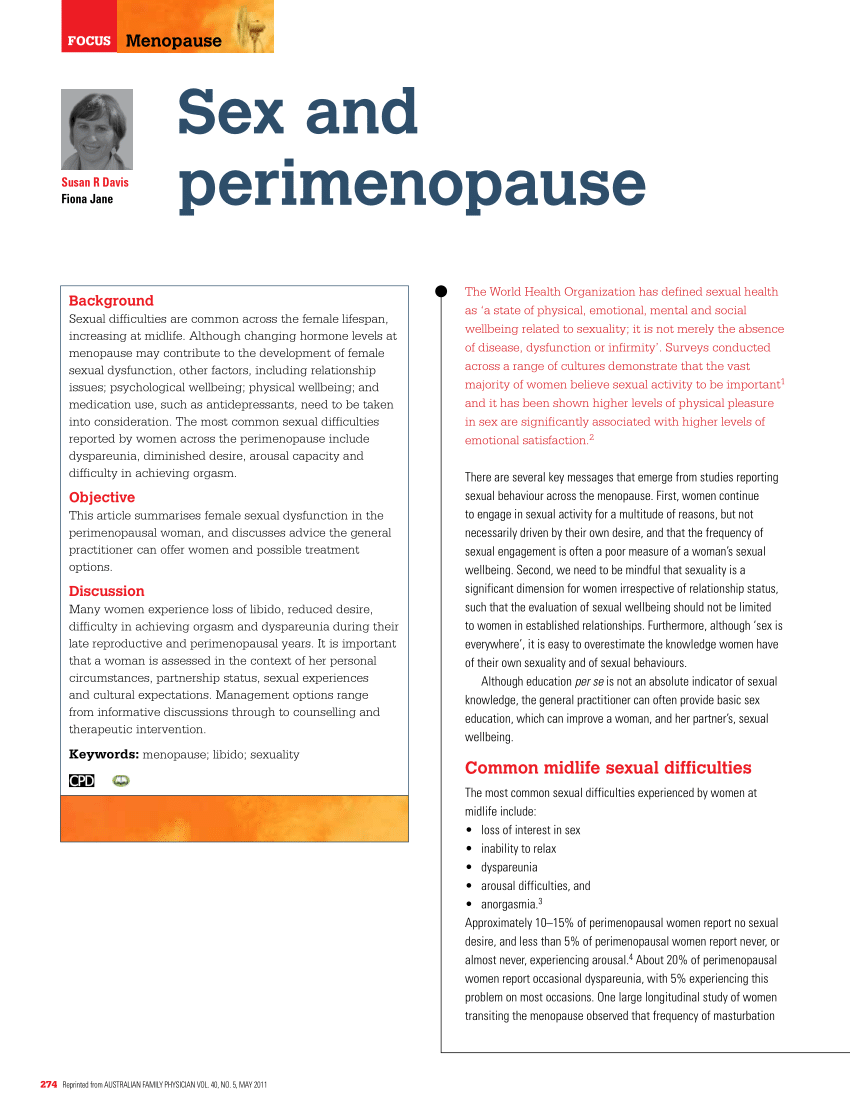 PDF) Sex and perimenopause image