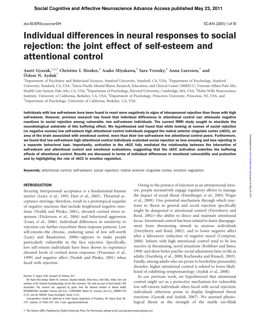 case study on social rejection