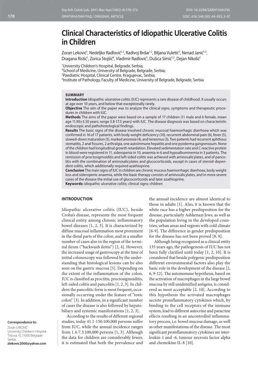 Ulcerative Colitis in Children  Children's Hospital of Philadelphia