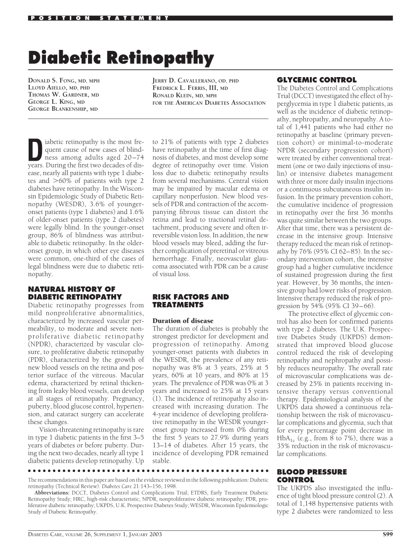 literature review on diabetic retinopathy