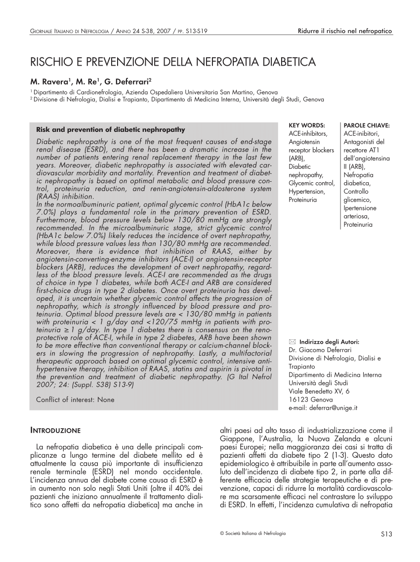 Angiotensin Converting Enzyme Inhibition In Diabetic