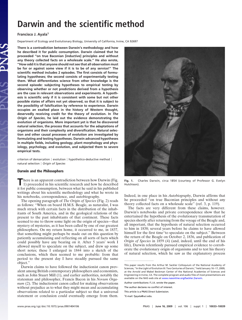 research paper on charles darwin