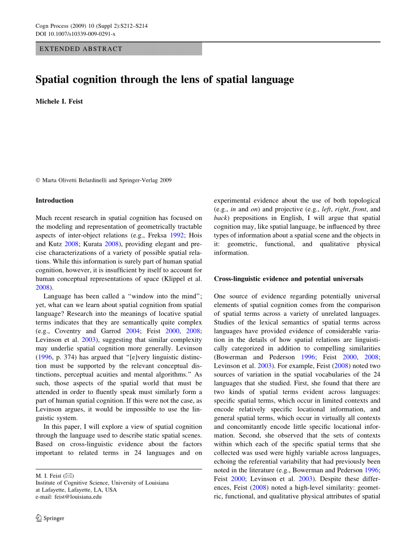 Spatial Language Examples