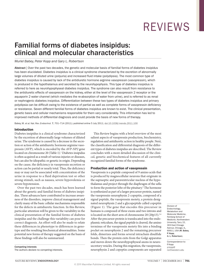 types of diabetes insipidus pdf blood glucose level test