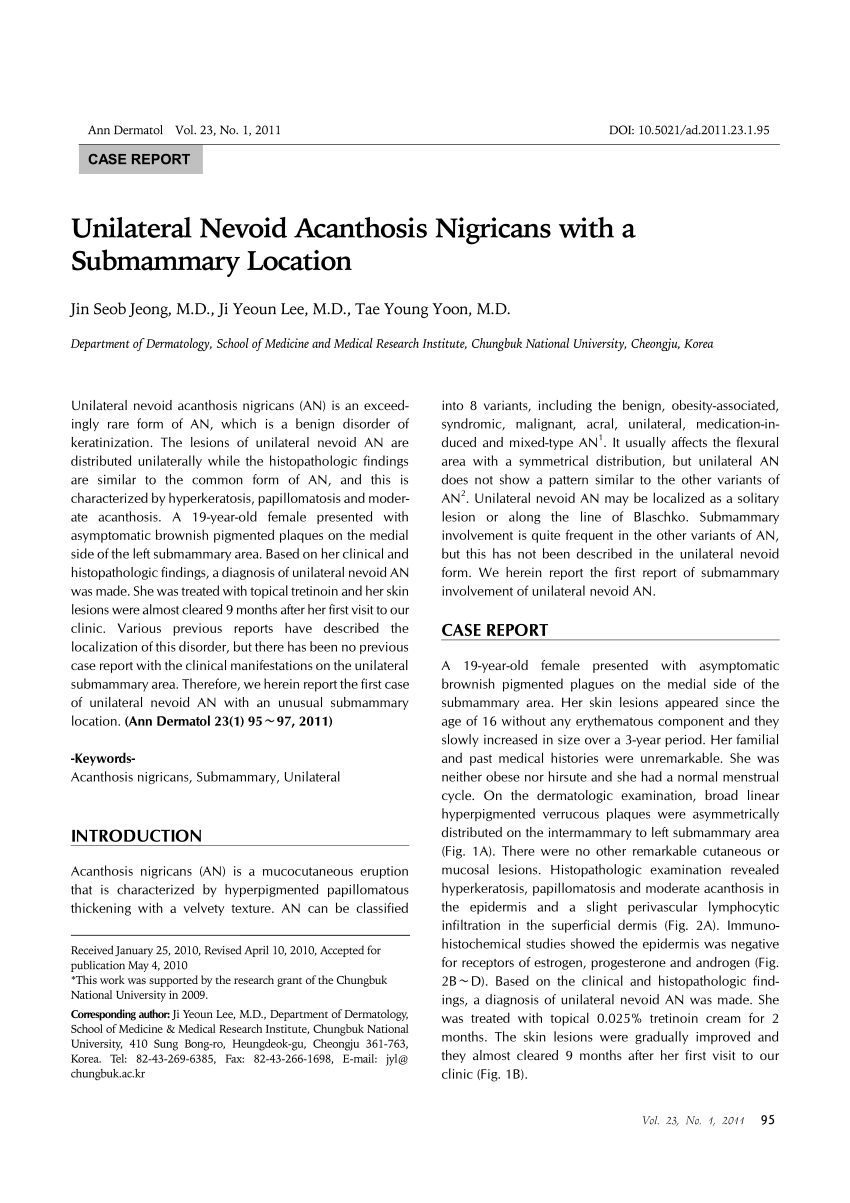 összefolyó és retikulált papillomatosis vs acanthosis nigricans)