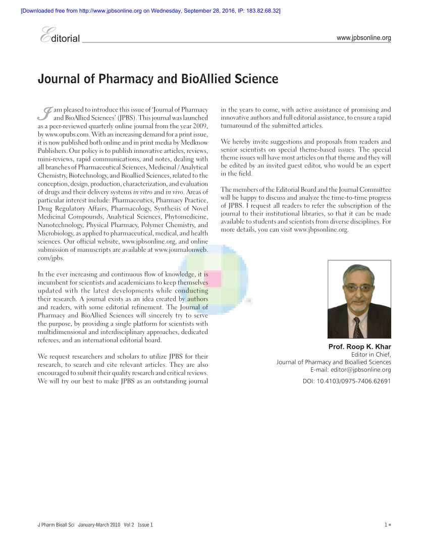 research journal of biology and pharmacy