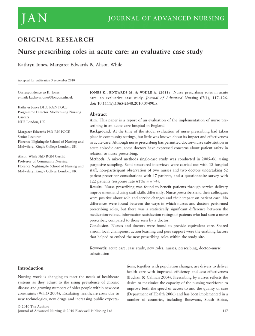 critical analysis essays on nurse prescribing