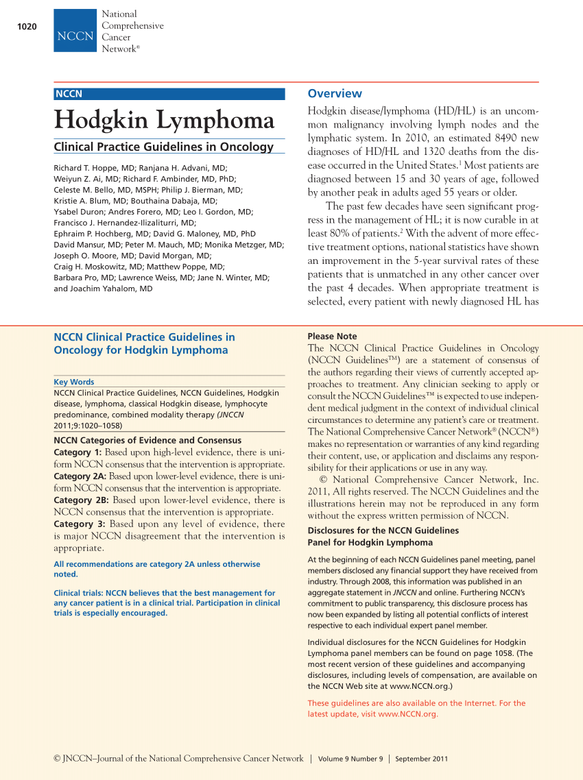 hodgkin's lymphoma case study