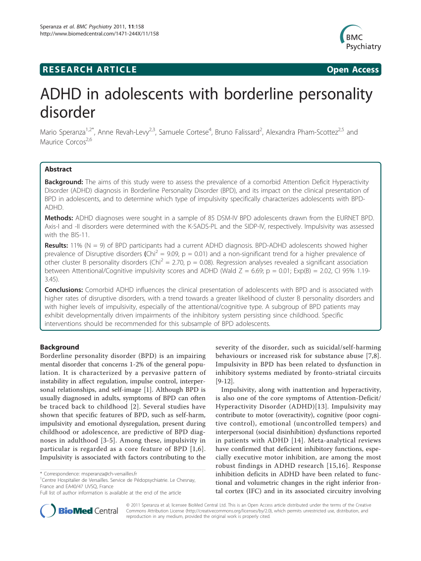 ADHD or BPD?