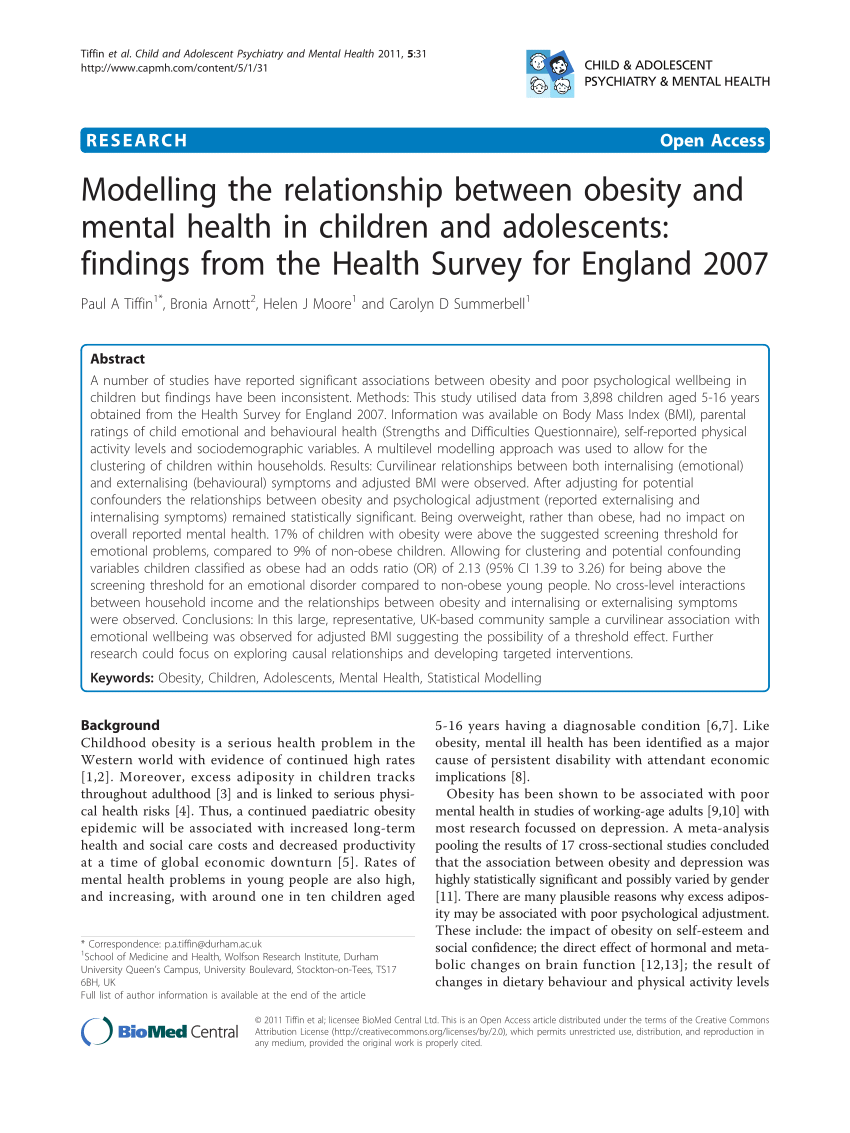 psychology dissertation obesity