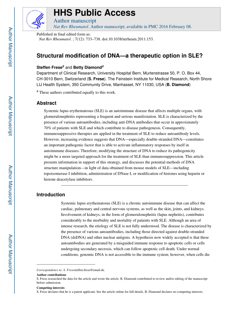 reduce levels factor r of modification DNA Structural  (PDF) a