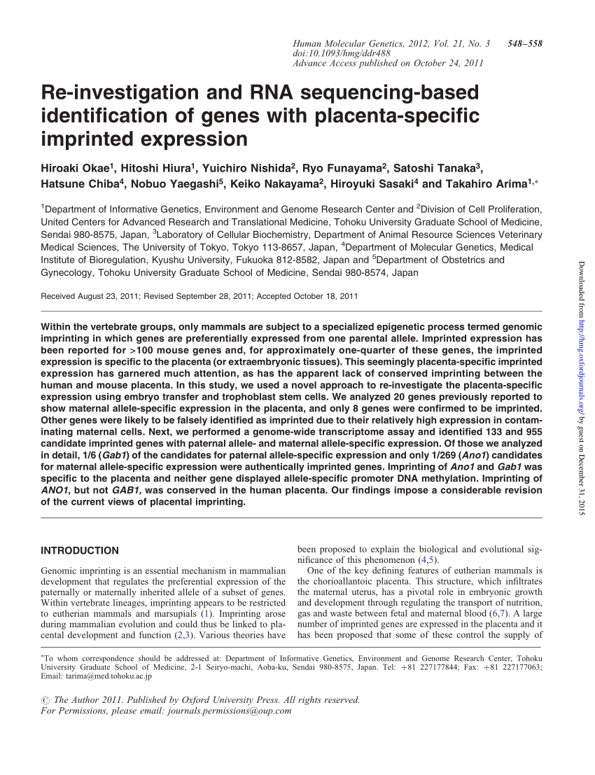 Pdf Re Investigation And Rna Sequencing Based Identification Of Genes