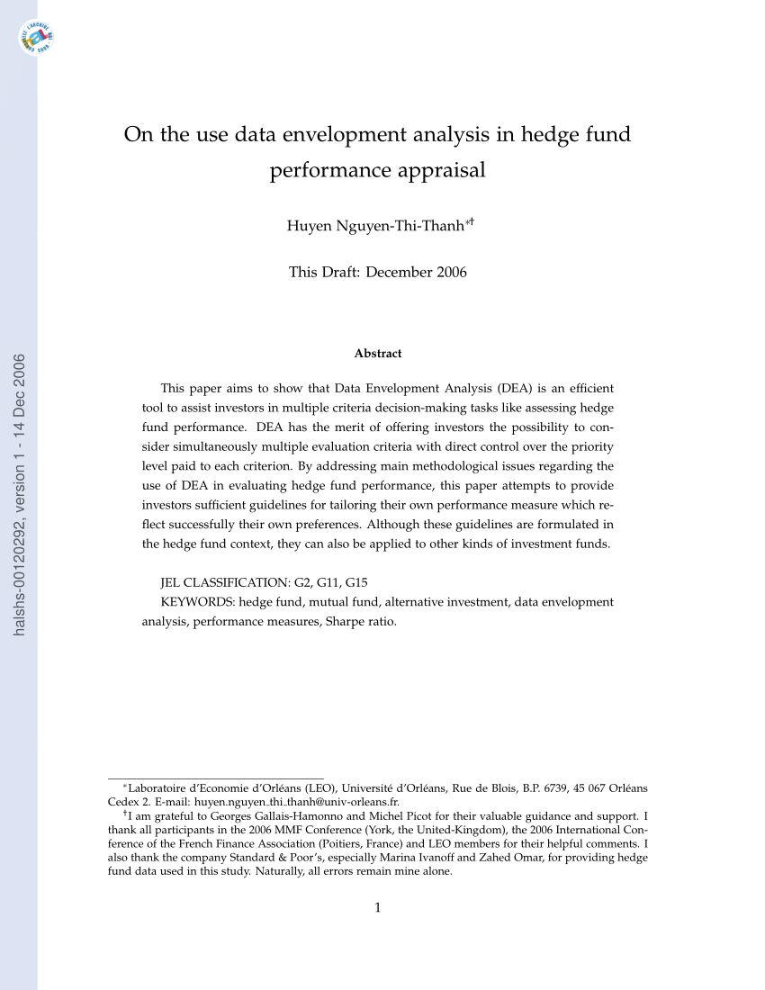 phd thesis on data envelopment analysis