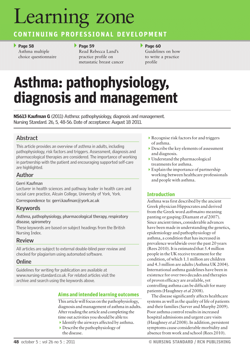 asthma research articles pdf