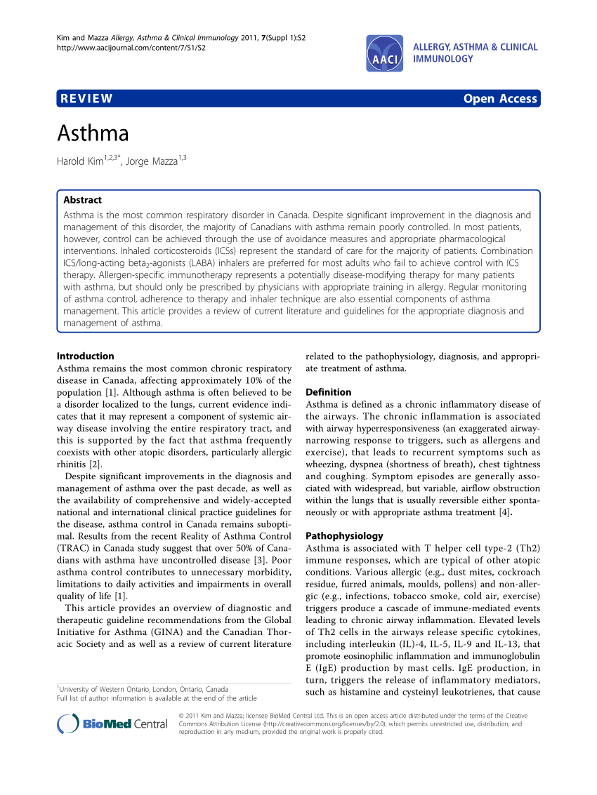 asthma research paper introduction