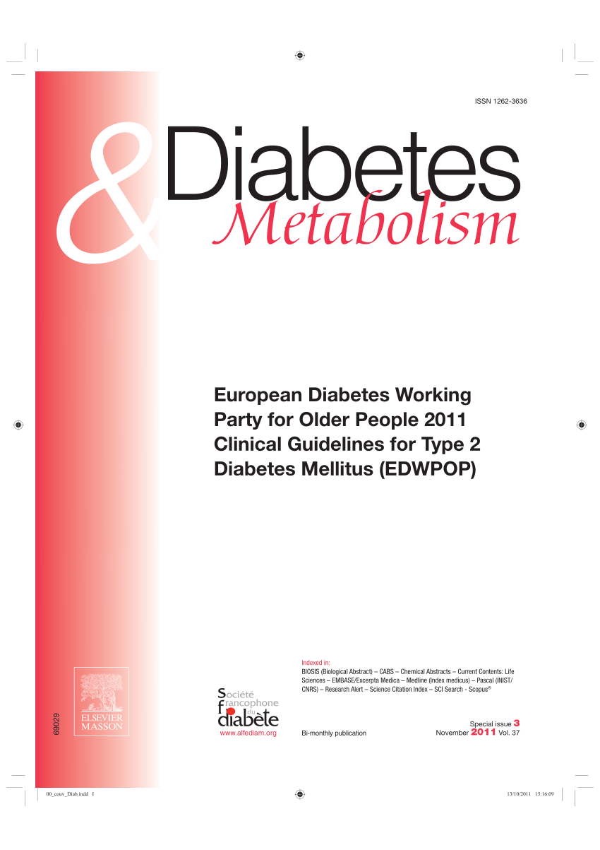 diabetes mellitus type 2 european guidelines)