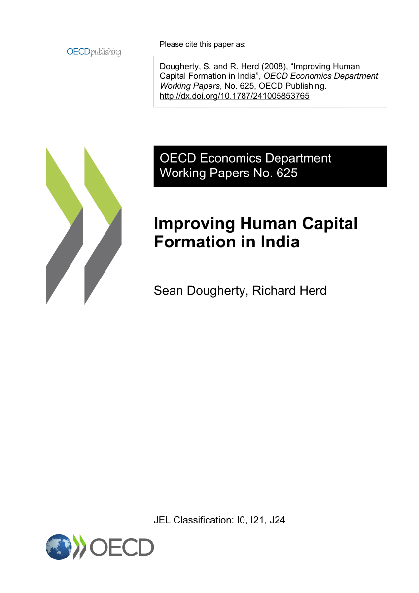 case study on human capital formation in india