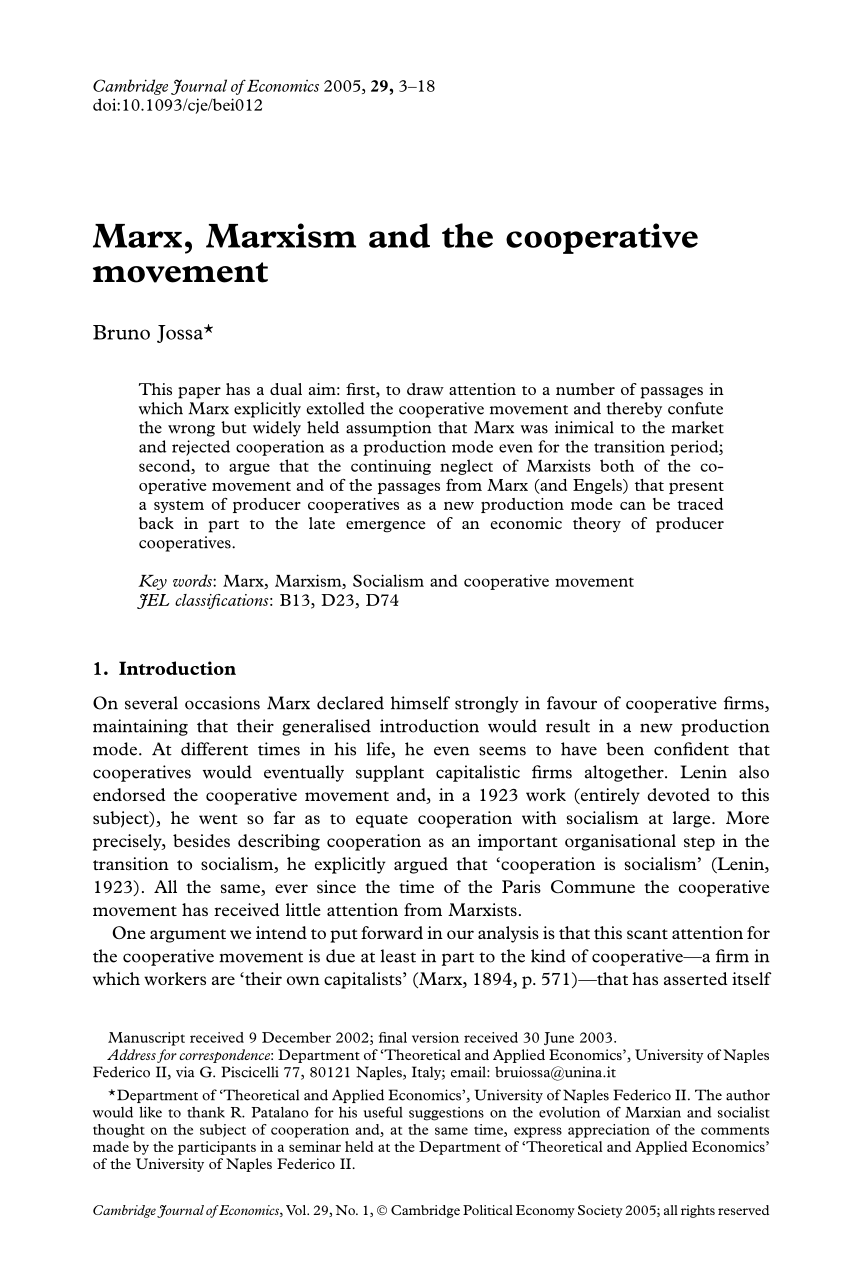 cooperative ideology