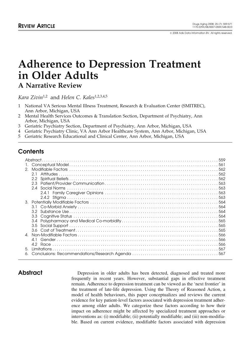 case study elderly depression