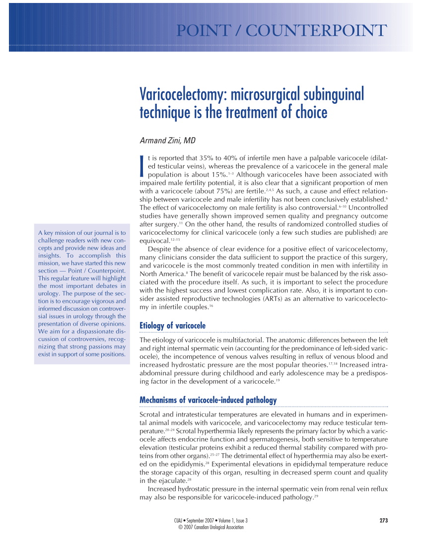 Microsurgical Subinguinal Varicocele Repair. A) A transverse