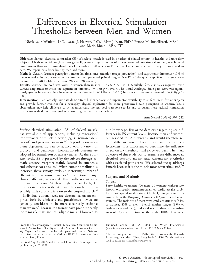 Neuromuscular electrical stimulation in neurorehabilitation - Sheffler -  2007 - Muscle & Nerve - Wiley Online Library