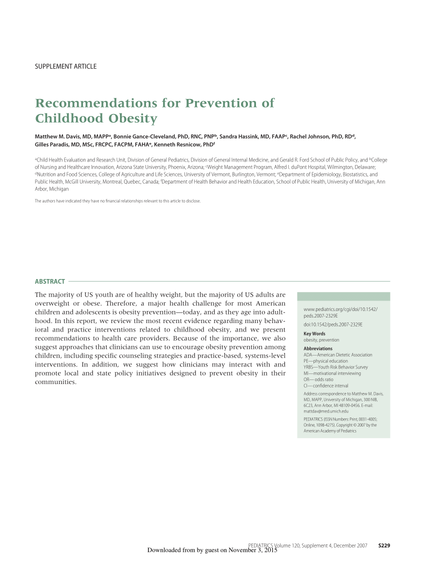 pdf-recommendations-for-prevention-of-childhood-obesity