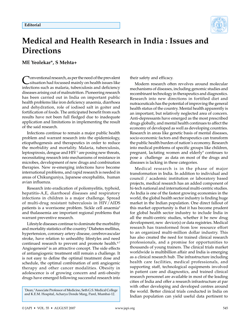 healthcare in india research paper