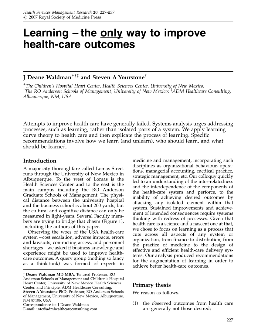 pdf-learning-the-only-way-to-improve-health-care-outcomes