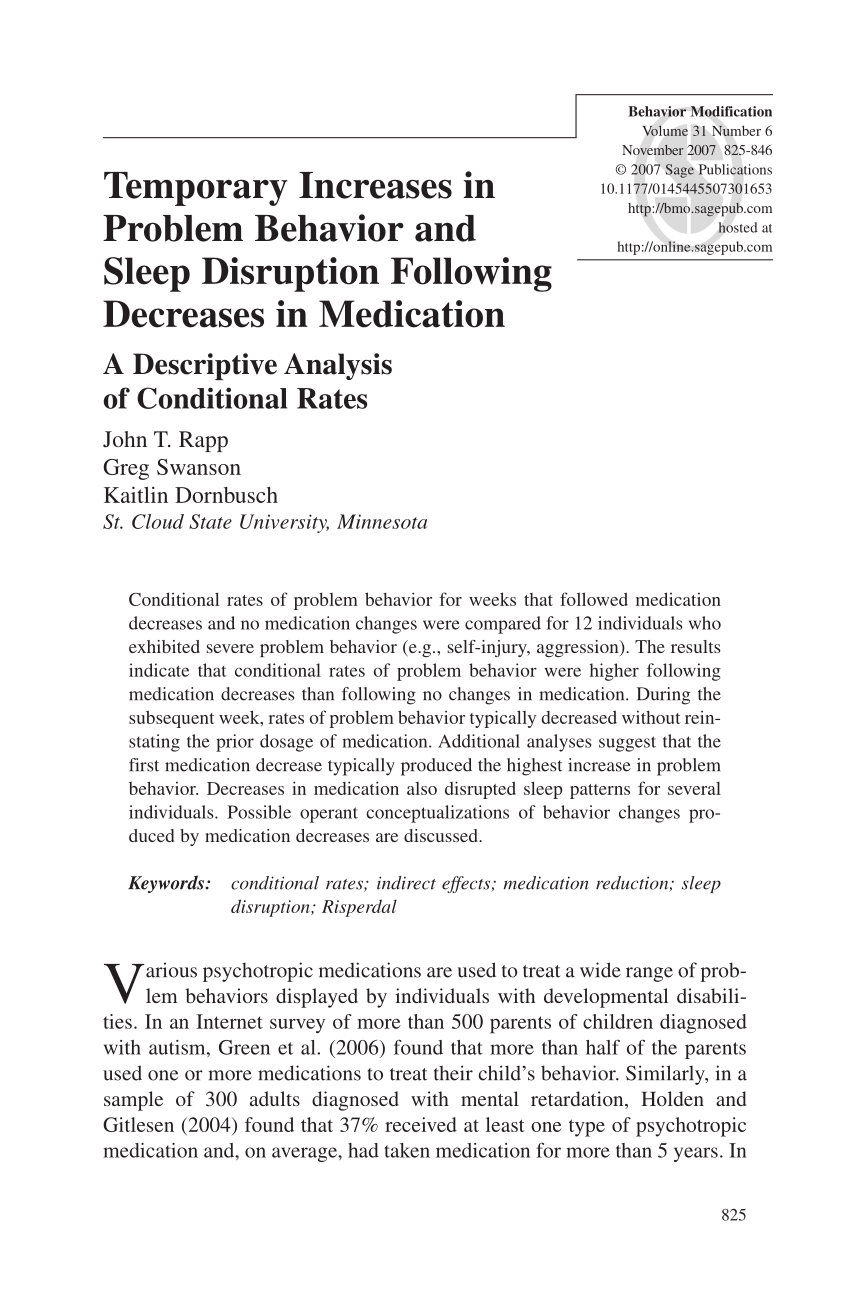 sleep disruption research paper