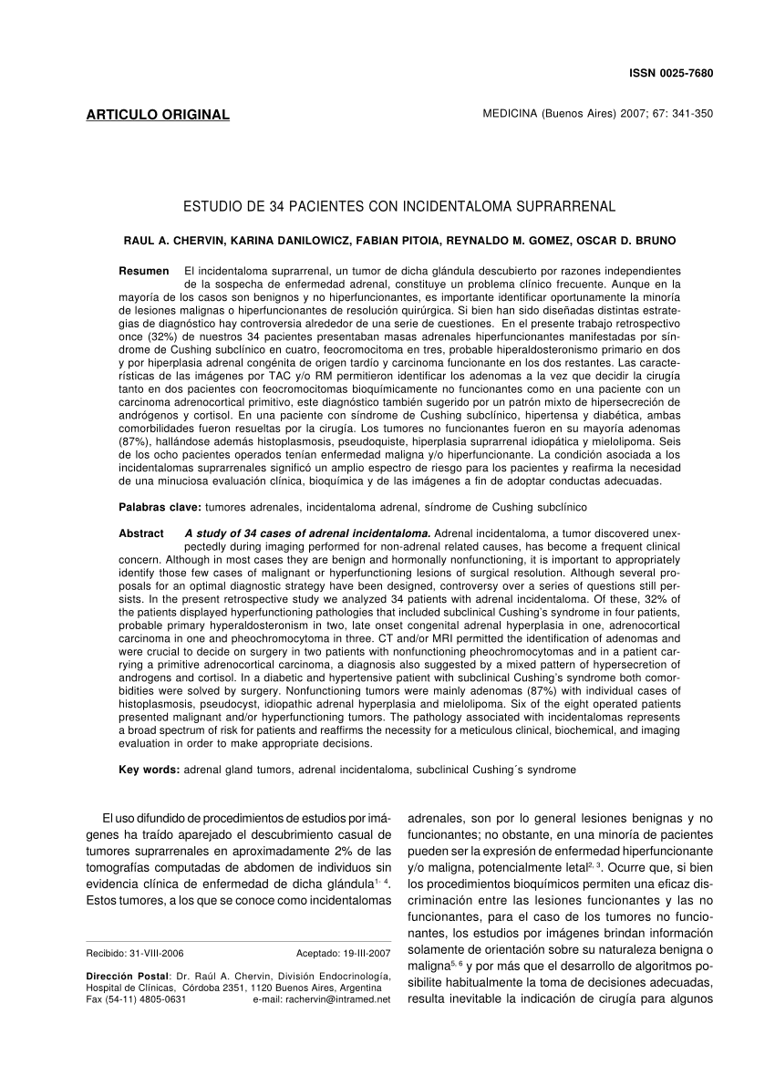 Feocromocitoma - Artículos - IntraMed