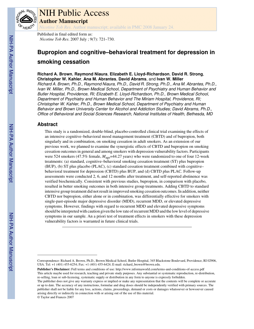 Bupropion kosten