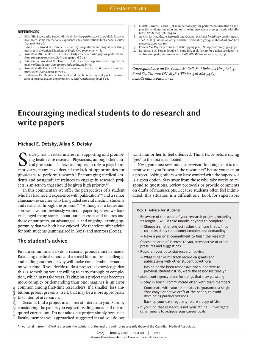 harvard medical research papers
