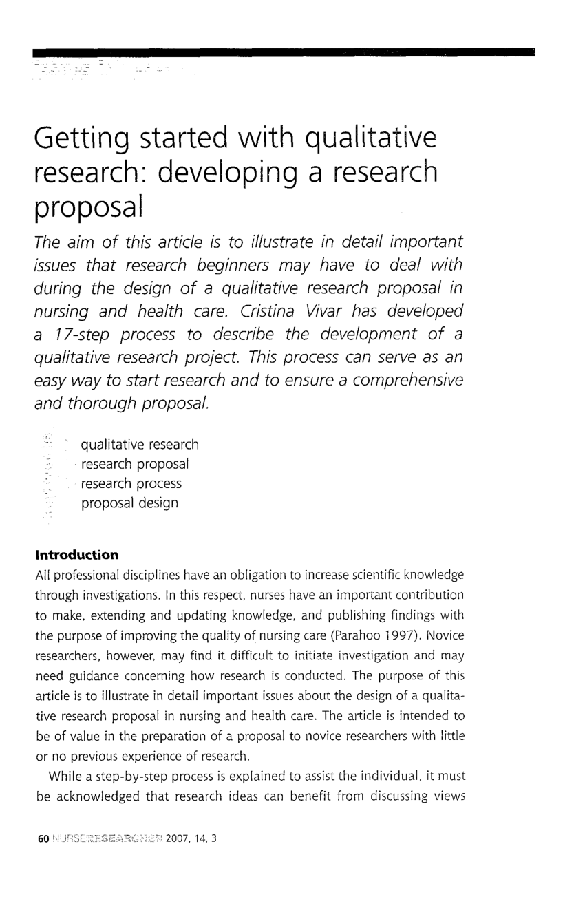 sampling design in research proposal