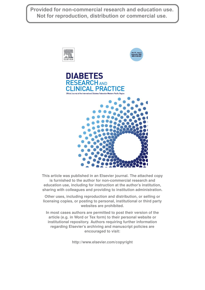 diabetes research clinical practice journal hatékony kezelés gyógynövények cukorbetegség