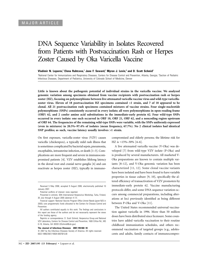 (PDF) DNA Sequence Variability in Isolates Recovered from Patients with