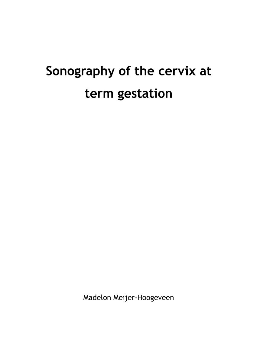 Pdf Methods Of Sonographic Cervical Length Measurement In Pregnancy A Review Of The Literature