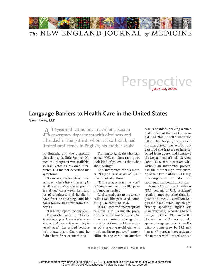 essay on language barrier in healthcare