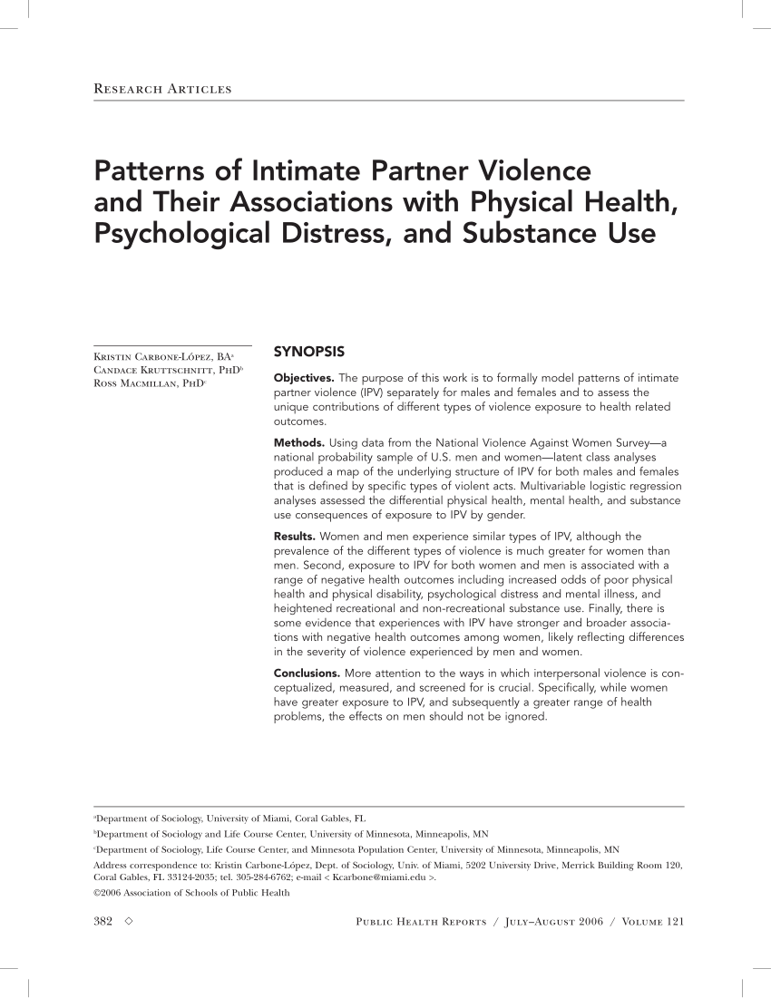 intimate partner violence research questions