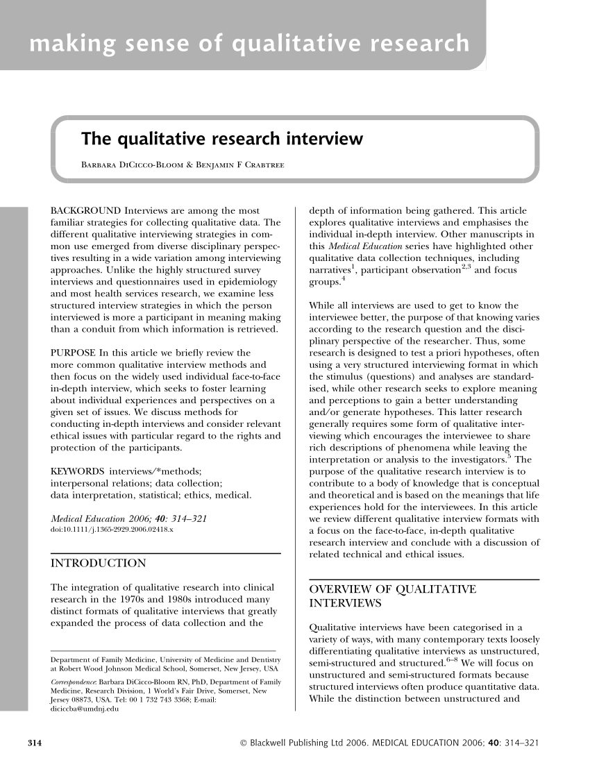  PDF The Qualitative Research Interview