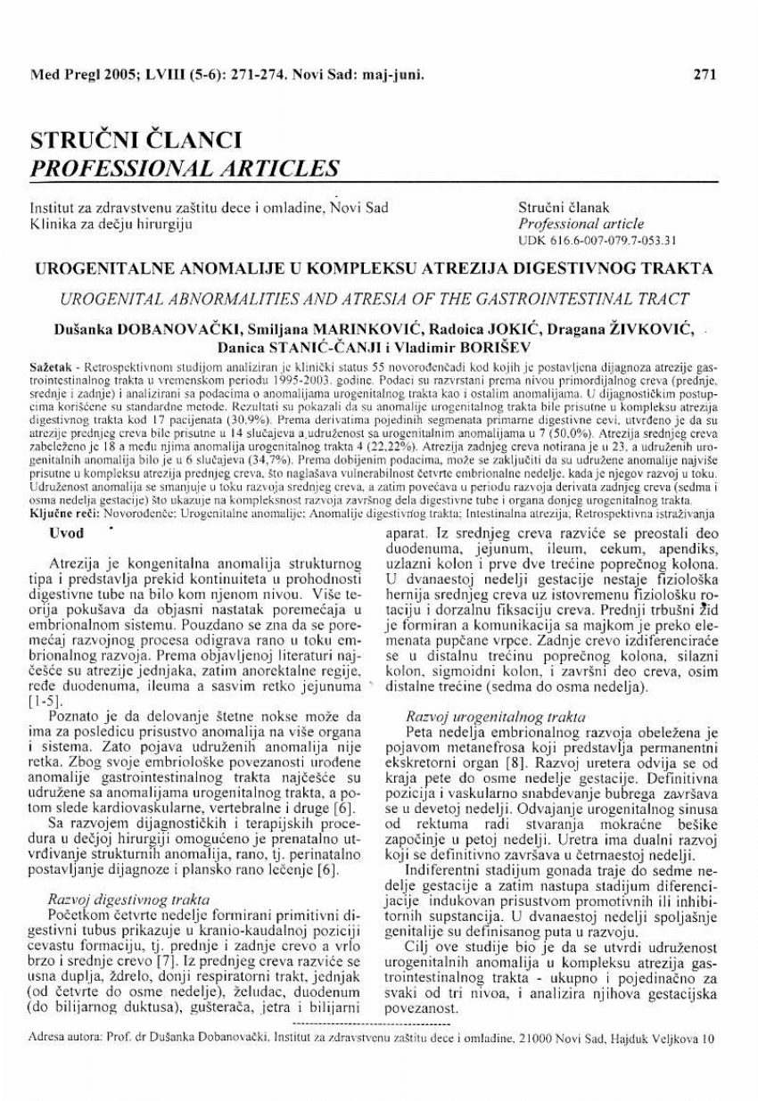 pdf-urogenital-abnormalities-and-atresia-of-the-gastrointestinal-tract