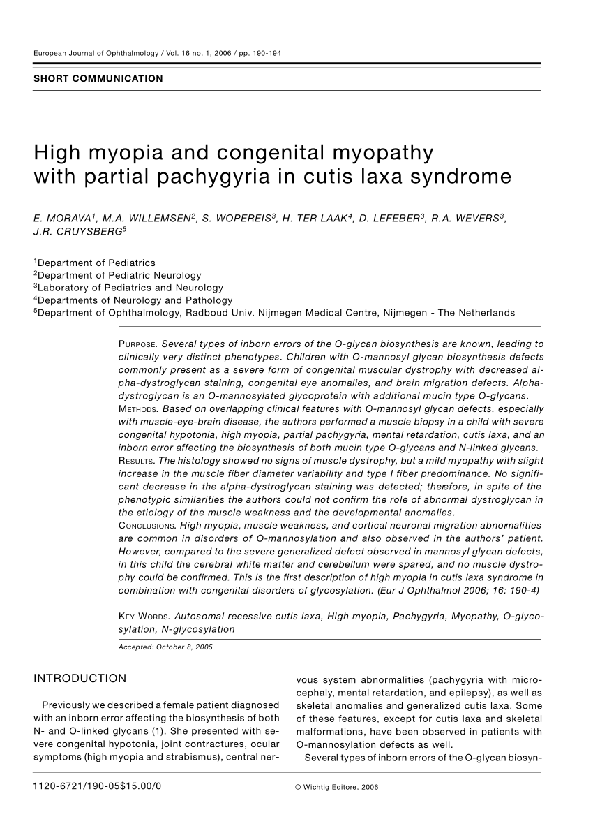 myopia myopathia)