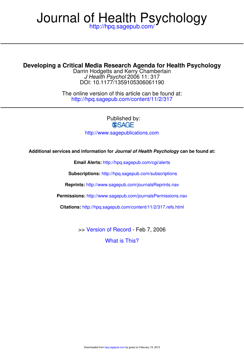 research agenda for psychology